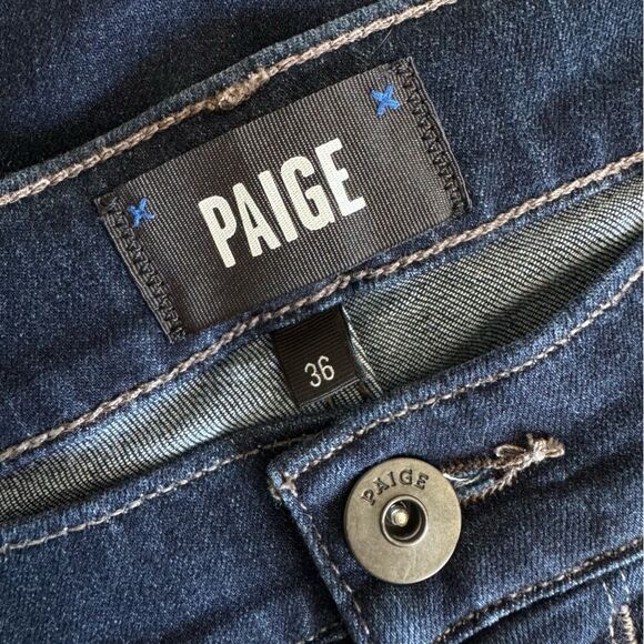 Paige Croft Transcend Croft Skinny Jeans in Sturm Wash Size 36 - Picture 10 of 12